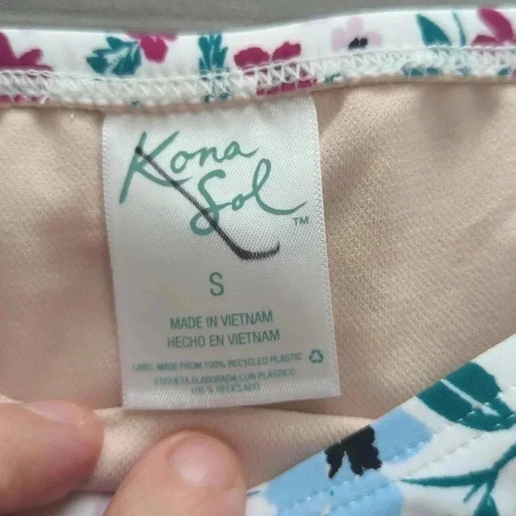 Kona sol Floral women's swim hipster bottoms - Picture 3 of 8